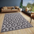 HANSE Home Teppich »Hexa«, rechteckig, strapazierfähig, pflegeleicht, robust, Hoch-Tief Optik