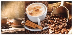 Artland Küchenrückwand »Kaffee - Cappuccino - Heisser Kaffee«