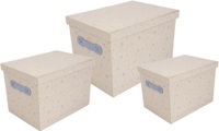 Franz Müller Flechtwaren Aufbewahrungsbox »Kids«, (Set, 3 St.), mit Deckel, 3er Set
