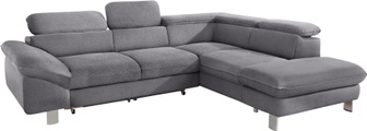 COTTA Ecksofa, mit Kopf- bzw. Rückenverstellung, wahlweise mit Bettfunktion und Bettkasten