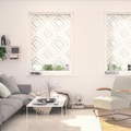 LICHTBLICK ORIGINAL Seitenzugrollo »Rollo Klemmfix, ohne Bohren, blickdicht, Stripy Boho Rectangle«, blickdicht, Sichtschutz-Blendschutz, freihängend