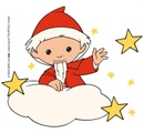Wall-Art Wandtattoo »Sandmann Wolkensticker Sterne«