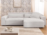 GOODproduct Ecksofa »KINLEE Design-Sofa mit Recamiere rechts/links, Masse B/T/H 251/144/70cm« L-Form mit Wellenunterfederung, ohne Bettfunktion, modern und beguem