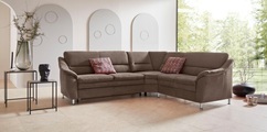 Places of Style Ecksofa »Cardoso«, mit Trapezecke für mehr Sitzkomfort, wahlweise auch mit Bettfunktion und Schublade und Relaxfunktion
