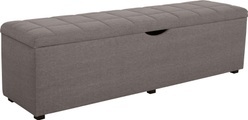 Places of Style Hockerbank »Checked«, mit Stauraum, Breite 120 cm und 160 cm, auch als Garderobenbank oder Bettbank geeignet
