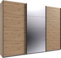 Wimex Kleiderschrank »Mugano, Made in Germany, Lieferung bis in Deine Etage und Stellort«, (wähle Deine Ausstattung: Basic oder Premium!), 3 Schwebetüren, grosse Grössen, mit oder ohne Spiegel, Metallgriffe