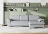 DOMO collection Ecksofa »Franzi«, wahlweise mit Bettfunktion, Bettkasten und Kopfteilverstellung, frei im Raum stellbar