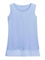 Classic Basics Longtop mit angesetzten Chiffon-Saum
