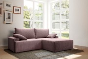 exxpo - sofa fashion Ecksofa, mit Federkern, inklusive Bettfunktion und Bettkasten in verschiedenen Cord-Farben
