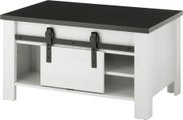 Premium collection by Home affaire Couchtisch »SHERWOOD«, in modernem Holz Dekor, mit Scheunentorbeschlag aus Metall, Breite 93 cm