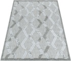 Ayyildiz Teppiche Teppich, rechteckig, 8 mm Höhe, Flachflor mit Hoch-Tief-Struktur, In-und Outdoor geeignet