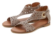 LASCANA Sandale, aus hochwertigem Leder mit raffinierten Cut-Outs
