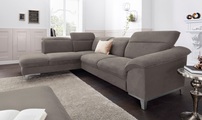Cotta, COTTA Ecksofa, wahlweise mit Bettfunktion