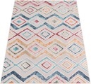 Paco Home Teppich »Fusion 761«, rechteckig, 10 mm Höhe, Kurzflor, Rauten Muster, Boho, In- und Outdoor geeignet, Wohnzimmer