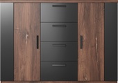 Helvetia, Helvetia Sideboard »Sigma«, 2-türig und mit 4 Schubladen