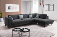 INOSIGN, INOSIGN Ecksofa »Laurentia«, mit 4 Zierkissen, Ottomane links oder rechts bestellbar