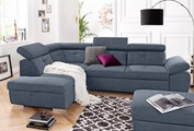 exxpo - sofa fashion Ecksofa, wahlweise mit Bettfunktion und Bettklasten