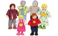 Hape, HAPE Puppenfamilie helle Hautfarbe 6-tlg.