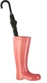 GILDE Schirmständer »Regenschirmständer Stiefel, rosa«, für Regenschirme, Höhe 45 cm, Gummistiefel-Form, aus Keramik