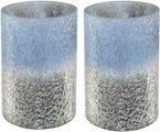 Creativ home Windlicht, (Set, 2 St.), aus Glas, Höhe ca. 15 cm