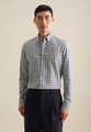 seidensticker Flanellhemd »Slim«, Slim Langarm Button-Down-Kragen Karo