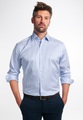 ETERNA LANGARM HEMD MODERN FIT SOFT TAILORING TWILL HELLBLAU GESTREIFT