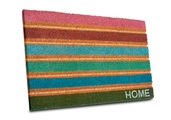 Hanse Home, HANSE Home Fussmatte »Mix Mats Kokos Colorful Stripes«, rechteckig, Kokos, Schmutzfangmatte, Outdoor, Rutschfest, Innen, Kokosmatte, Bunt