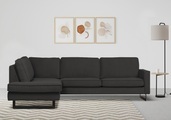 Places of Style Ecksofa »Pinto«, mit Keder und Metallfüssen