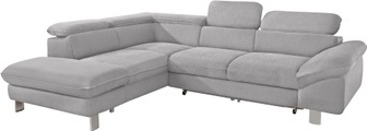 COTTA Ecksofa, mit Kopf- bzw. Rückenverstellung, wahlweise mit Bettfunktion und Bettkasten