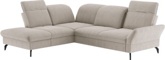 sit&more Ecksofa »Leandro L-Form«, Wahlweise mit Bett-, Kopfteil - und Armlehnfunktion, sowie Stauraum