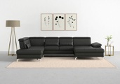 sit&more Wohnlandschaft »Cabrio«, Sitztiefenverstellung und Federkern, jeweils inklusive 3 Nierenkissen