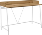 my home Schreibtisch »Jullian«, (1 St.), mit pflegeleichtem Oberfläche, weisses Gestell aus Metall, in verschiedenen Farbvarianten erhältlich, Höhe Tischeplatte ca. 77 cm, Höhe 87 cm