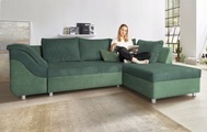 COLLECTION AB Ecksofa Sally L-Form, mit und ohne Bettfunktion, inklusive loser Rücken- und Zierkissen