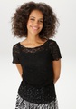 Aniston CASUAL T-Shirt aus floraler Häkelspitze