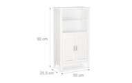 relaxdays Badregal »92 x 50 x 45071 cm, Weiss«