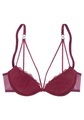 LASCANA Push-up-BH, aus Spitze mit hübscher Bändchenoptik, sexy Dessous
