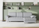 DOMO collection Ecksofa »Franzi«, wahlweise mit Bettfunktion, Bettkasten und Kopfteilverstellung, frei im Raum stellbar