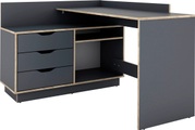byLIVING Eckschreibtisch »Belfast«, Breite 129 cm, rechts oder links montierbar