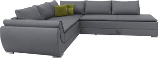 INOSIGN Ecksofa »Göteborg«, mit Boxspring-Bettfunktion und Bettkasten, Dauerschlaffunktion inkl. Topper