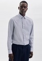 Business Hemd X-slim Fit Langarm Druck Herren Hellblau 38