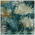 Artland Glasbild »Blaue Chrysanthemen I«