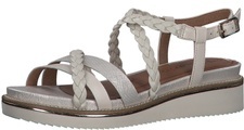 Tamaris Damen Hohe Sandalette Weiss