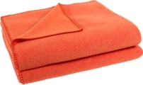 Fleece-Decke ca. 160x200cm Zoeppritz orange