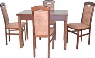 HOFMANN LIVING AND MORE, HOFMANN LIVING AND MORE Essgruppe »5tlg. Tischgruppe«, (Spar-Set, 5 tlg., 5tlg. Tischgruppe), Stühle montiert