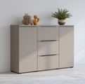 INOSIGN Sideboard »Tana, Breite 132 cm, moderne Kommode 3 SK,2 Trg«, Schubladenschrank,Anrichte mit viel Stauraum, Einlegeböden verstellbar