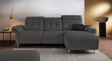 Places of Style Ecksofa »Manhattan«, 2 Sitze mit elektrischer Relaxfunktion, verstellbare Armlehnen
