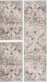 Carpet City Bettumrandung »Novel 8627«, (3 tlg.), mit Fransen, Wohnzimmer, Bettvorleger, Läufer-Set für das Schlafzimmer