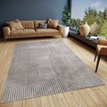 HANSE Home Teppich »Faron«, rechteckig, 3 mm Höhe, strapazierfähig, pflegeleicht, ringsum gekettelt, Hoch-Tief-Optik