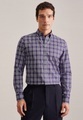 seidensticker Flanellhemd »Slim«, Slim Button-Down-Kragen Karo