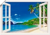 Artland Wandbild »Fensterblick Paradies«